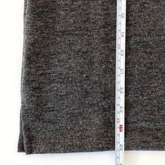 Banana Republic Short Sleeve Sweater Top Womens S Metallic Trim Charcoal Festive - Picture 7 of 8